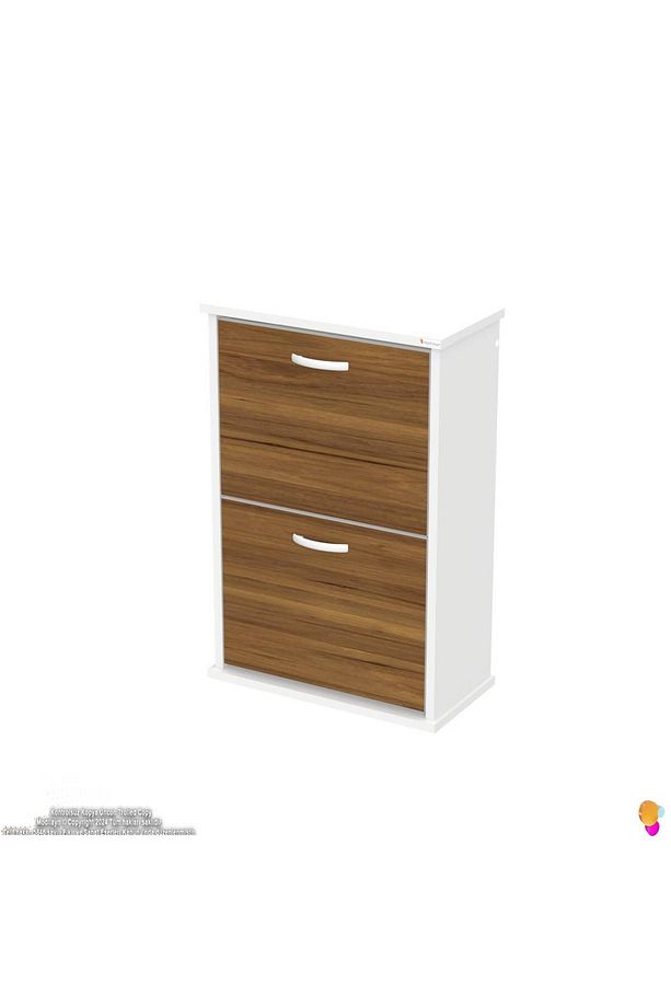 Umay Asma Kapı Önü 52 X 78 X 25,5 Cm’ Lik 2 Düşer Kapak 4 Göz Raf Bölmeli Ayakkabılık - 6