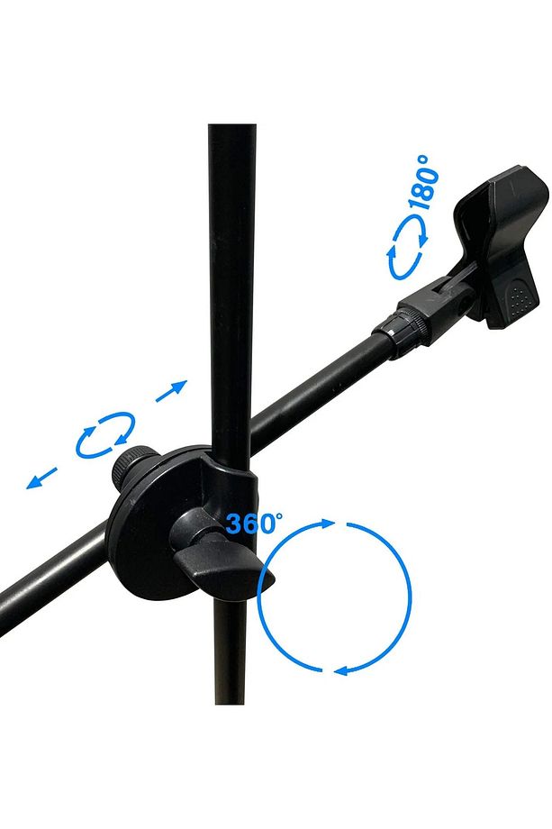 190cm Maksimum Uzunluk 2in1 Mikrofon ve Tablet Stant Katlanabilir Açısı Ayarlanabilir - Model 103SP - 6