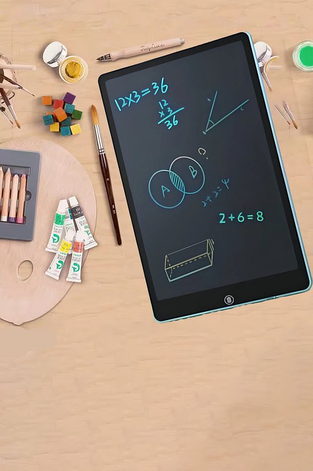 Çocuk Çizim Tableti Kız Erkek Eğitici Yazı Yazma Resim Grafik Çizme Tahtası Taşınabilir LCD Tablet - 1
