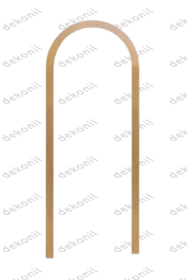 Pinterest İskandinav MDF Oval Duvar Çıtası 70*235cm (1 Adet) - 6