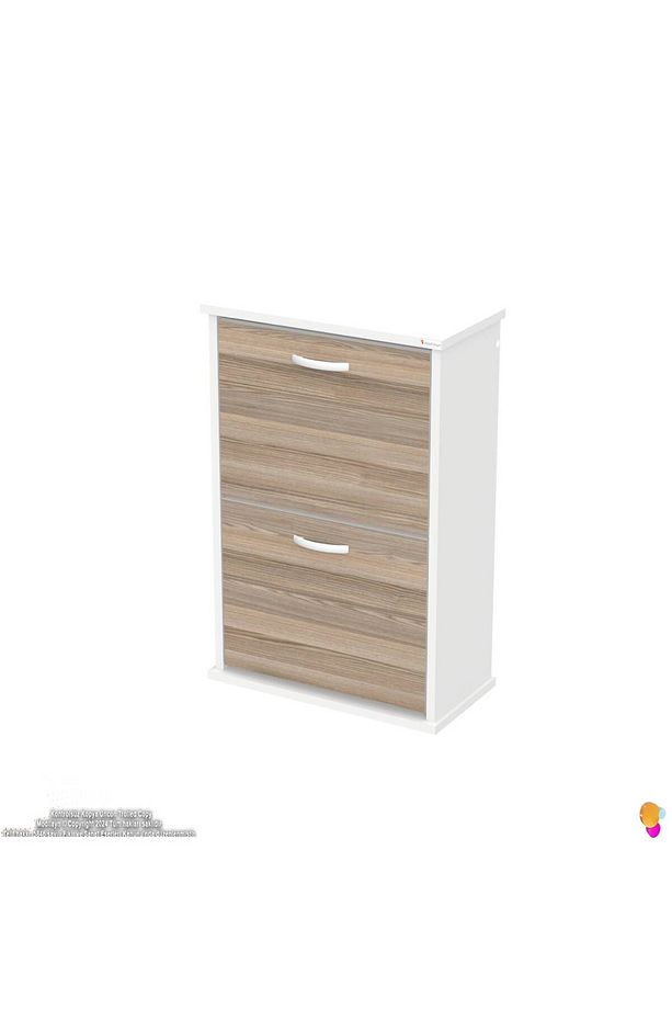 Umay Asma Kapı Önü 52 X 78x 25,5 Cm’ Lik 2 Düşer Kapak 4 Göz Bölmeli Ayakkabılık - 6