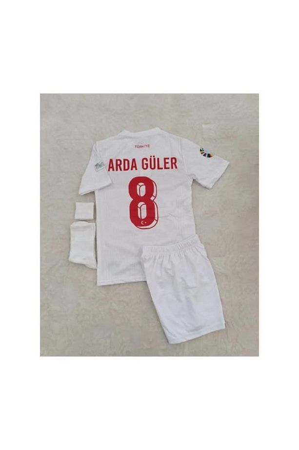 Türkiye A.r.d.a G.ü.l.e.r Çocuk Forma Şort Çorap Bileklik 4`lü Set FORMASI VS SPOR ATLET (BLACK) AG - 1