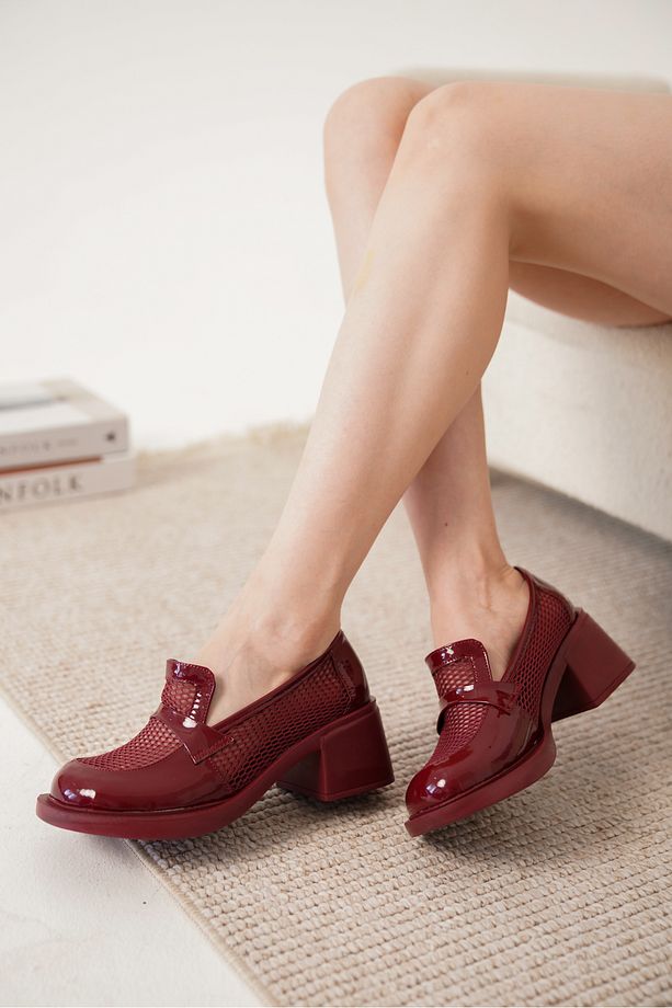 İNT 7222 FİLELİ KALIN TOPUKLU LOAFER - 4