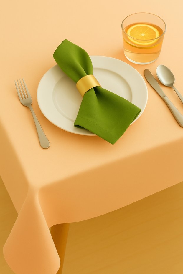 Luna Series Velvet Textured 2-Piece Guest Napkins - Leaf Green