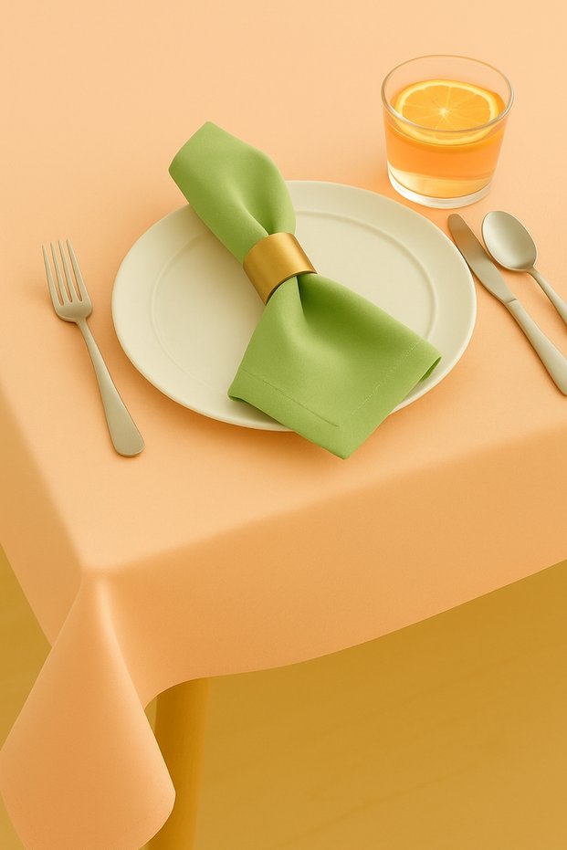 Luna Series Velvet Textured 2-Piece Guest Napkin - Çağla