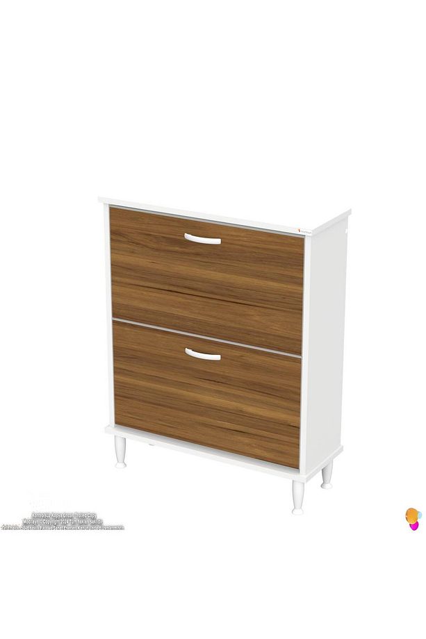 Umay Kapı Önü 72 X 90 X 25, 5 Cm’ Lik 2 Düşer Kapak 4 Göz Bölmeli Ayakkabılık - 6
