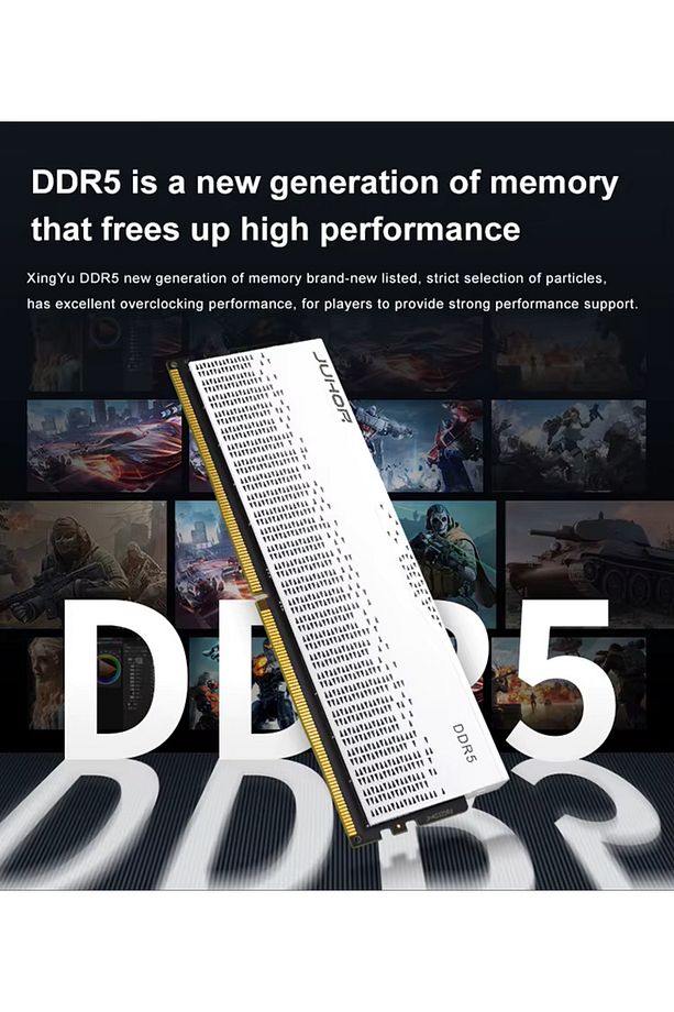 32GB DDR5 5600Mhz Masaüstü Bilgisayar Ram CL45 XMP 1.25V 1X32 GB Beyaz Renk Yüksek Performans Ram - 4