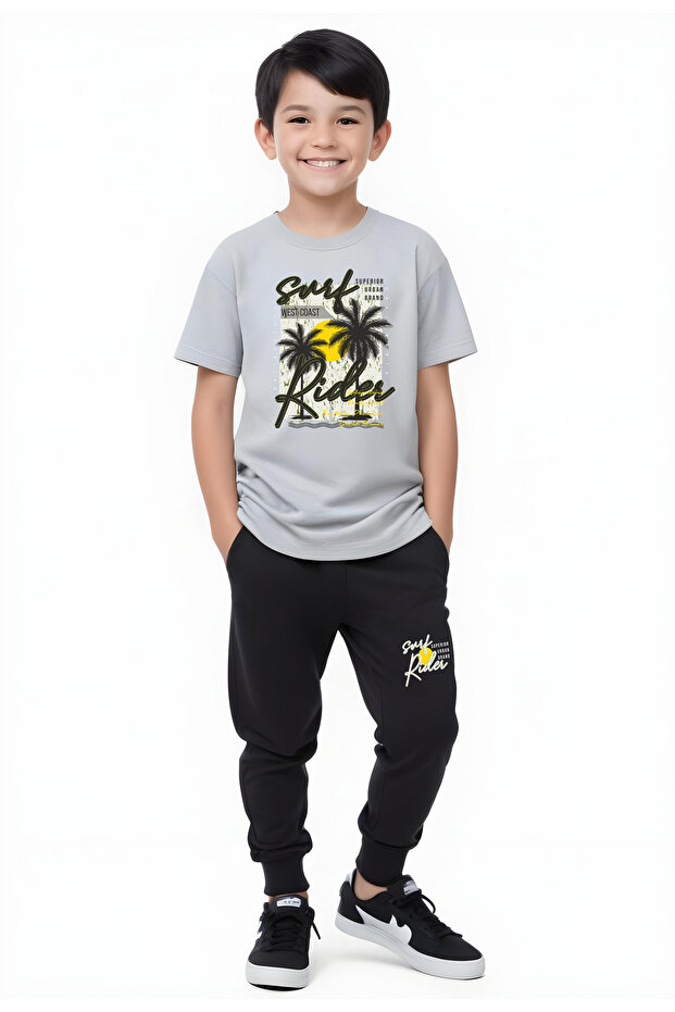 Boy's Seasonal Surf Rider Printed Bottom Suit