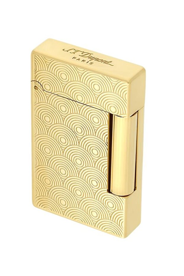 Initial Guilloche Gold Daire Işlemeli Puro Çakmağı 20845 - 8