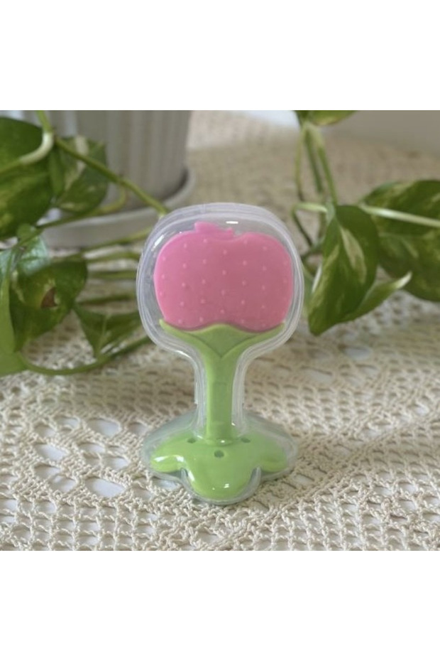 عضاضة الفواكة مع حافظة شكل تفاح - 1