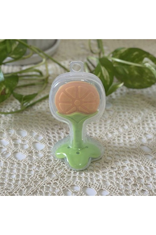 عضاضة الفواكة مع حافظة شكل برتقال - 1