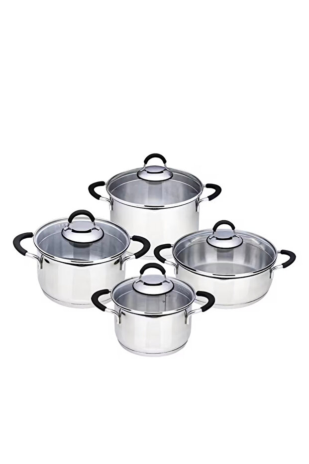 Stellar 8 Parça Çelik Tencere Seti - Silver - 4