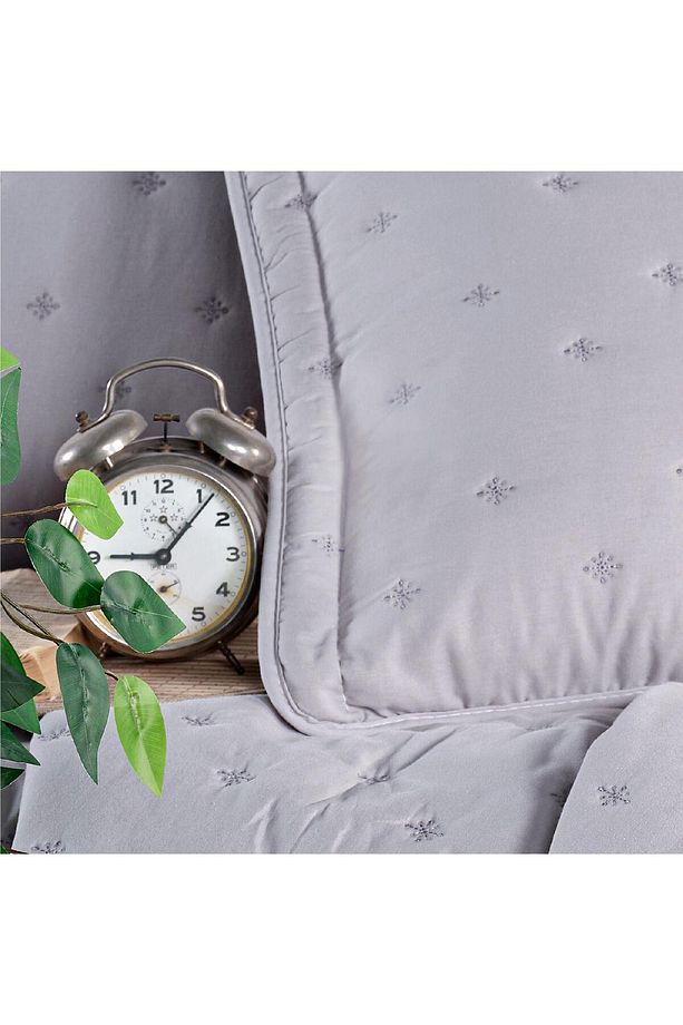 Clasy Microfiber Nakışlı Çift Kişilik Yatak Örtüsü Seti Aspendos - 2