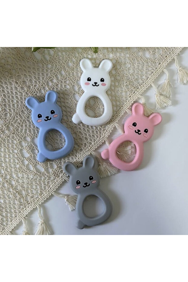 عضاضة ارنوب سيليكون باللون الرصاصي - 2