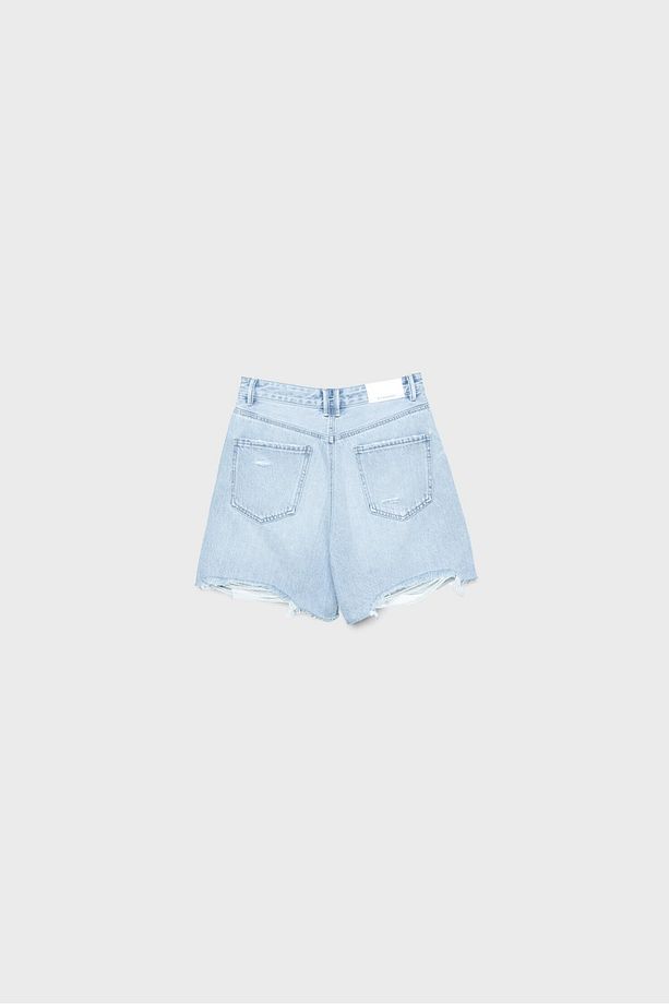 Uzun Denim Şort - 7