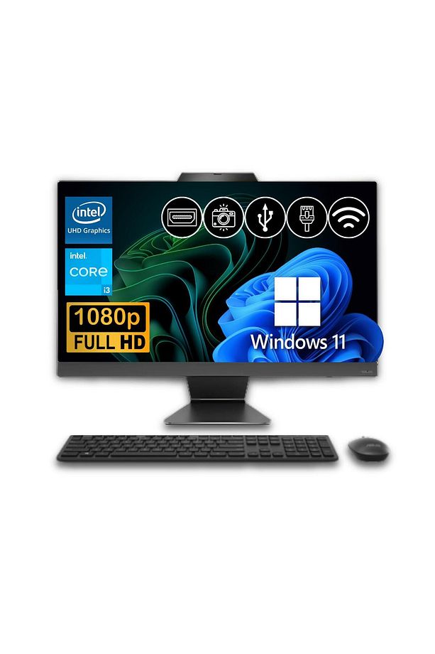 İ3-1315u 8gb Ddr5 128gb M.2 Ssd A3402wvak-ı38256b0d Atl20 23.8" W11pro All In One Bilgisayar - 1