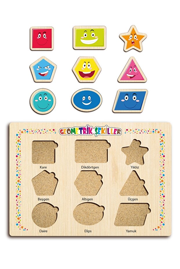 مجموعة تعليمية تعليمية خشبية أرقام أشكال الحروف الأبجدية - 4