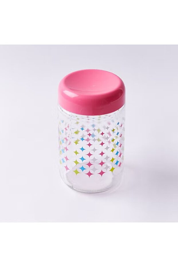 جرة لينيا المزخرفة باللون الوردي - 1