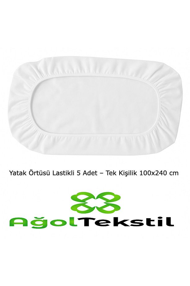 Yatak Örtüsü Lastikli – Tek Kişilik 100x240 cm – 5’li Tek Kullanımlık Hijyen Paketi - 1