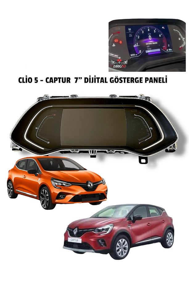 Clio5-captur2 Uyumlu Dijital Km Saati- Joy&touch Uyumlu - 1