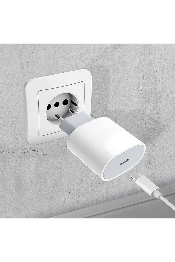Type-C Uyumlu 25Watt USB-C PD Hızlı Şarj Adaptörü Başlık İPhone 16 Pro Max Uyumlu - 5