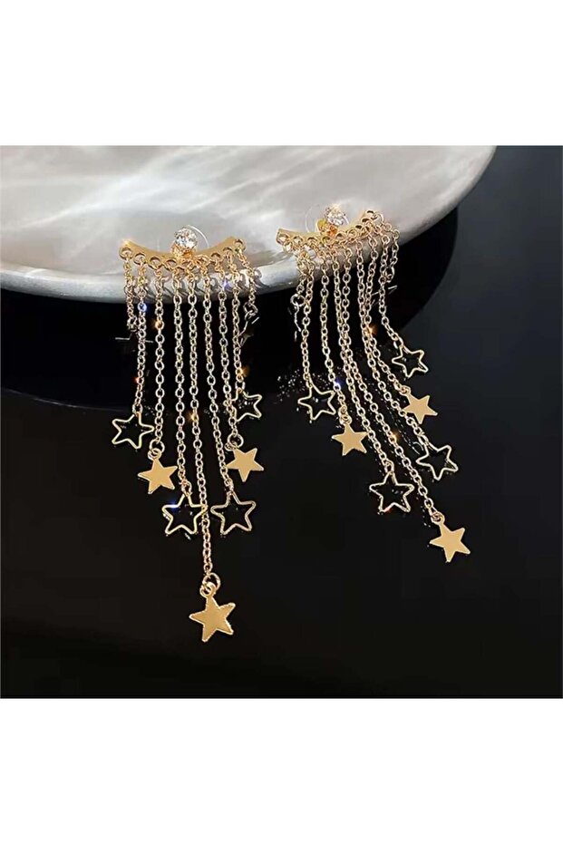 Star Dangle Ghost Earrings