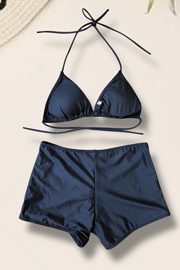 Kadın Üçgen Şortlu Bikini Takımı - 2