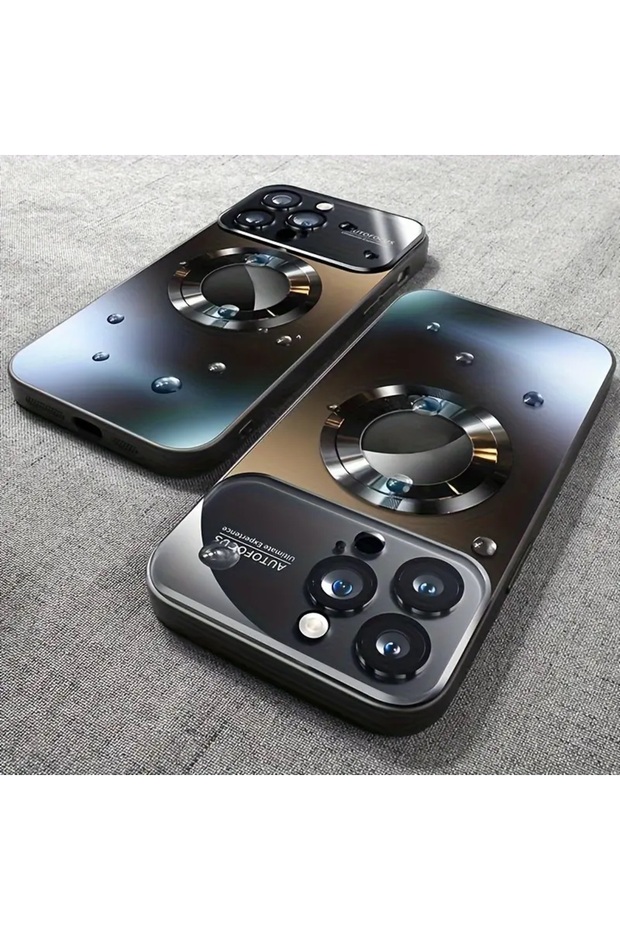 جراب مغناطيسي 4iPhone 15 Pro Max، متوافق مع شاحن MagSafe اللاسلكي، مع حواف سيليكون