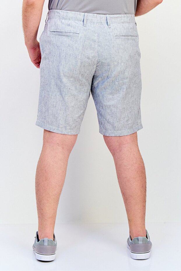 شورت رجالي مخطط أساسي، متعدد الألوان - 3