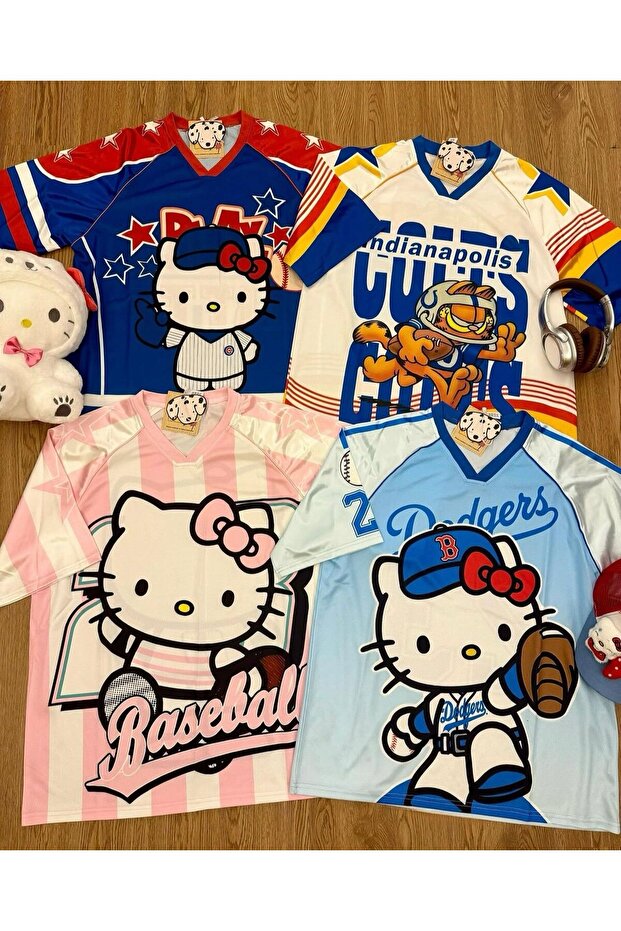 Kitty Cute Jersey Oversize Form - 3