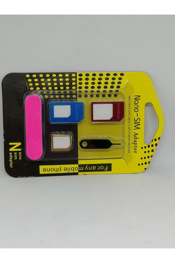 Nano Ve Micro Sim Kart Adaptörü Siyah Ve Renkli - 4