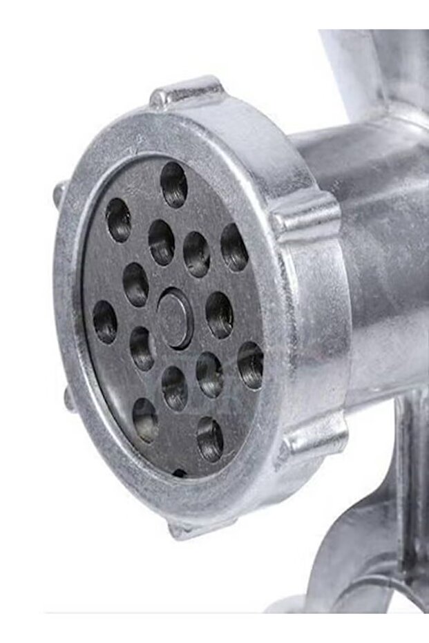 مفرمة لحم من الألومنيوم باللون الفضي - 2