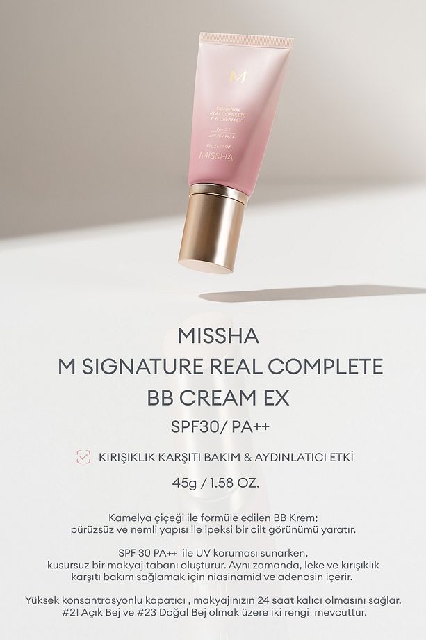 Hassas Ciltler Için Çok Fonksiyonlu Bb Krem M Signature Real Complete B.b Cream Ex Spf30/pa No.21 - 4