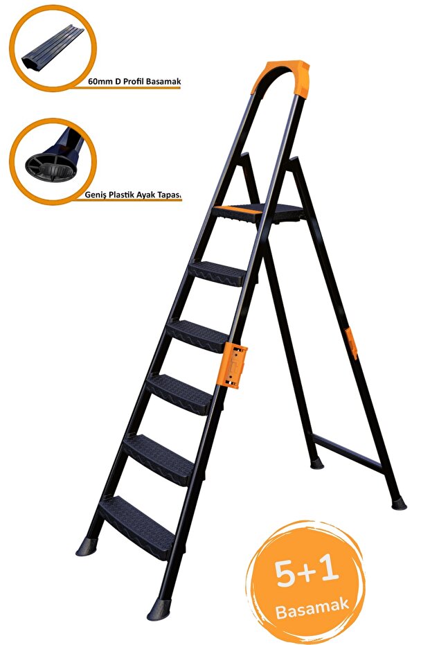 Anka Plus 5+1 Basamaklı Metal Merdiven - 7