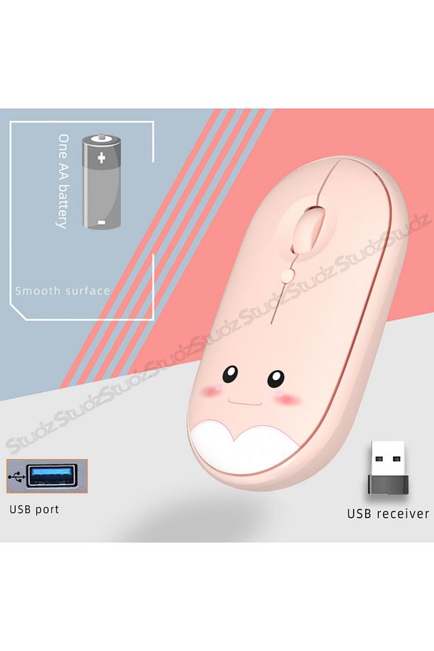 Kablosuz Wireless Sessiz Mouse 1600 DPI 2.4 Ghz - 5