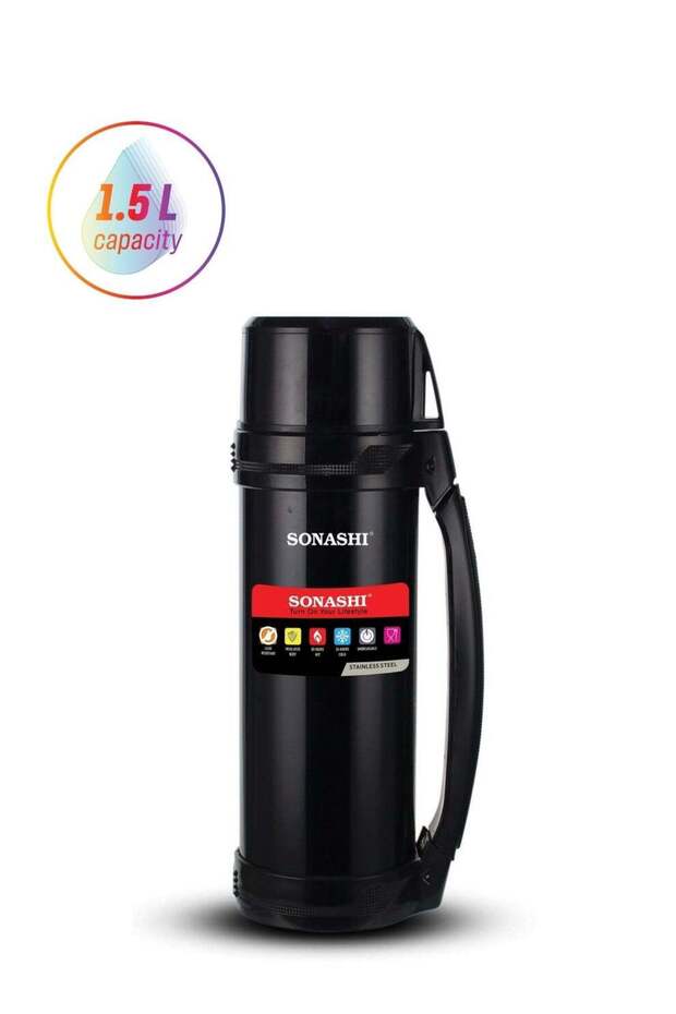 Double-Walled Stainless Steel Insulated Hot & Cold Vacuum Flask (1.5L)