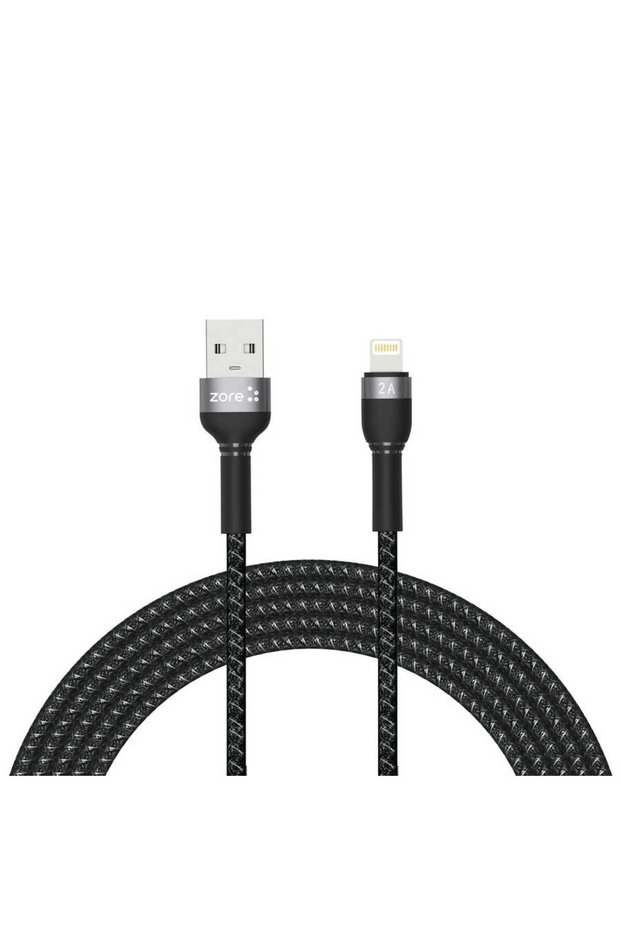Black Shira Series Lightning USB Cable 3 Meters-Gcmp