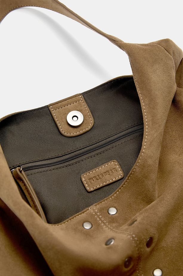Zımbalı shopper çanta - 2