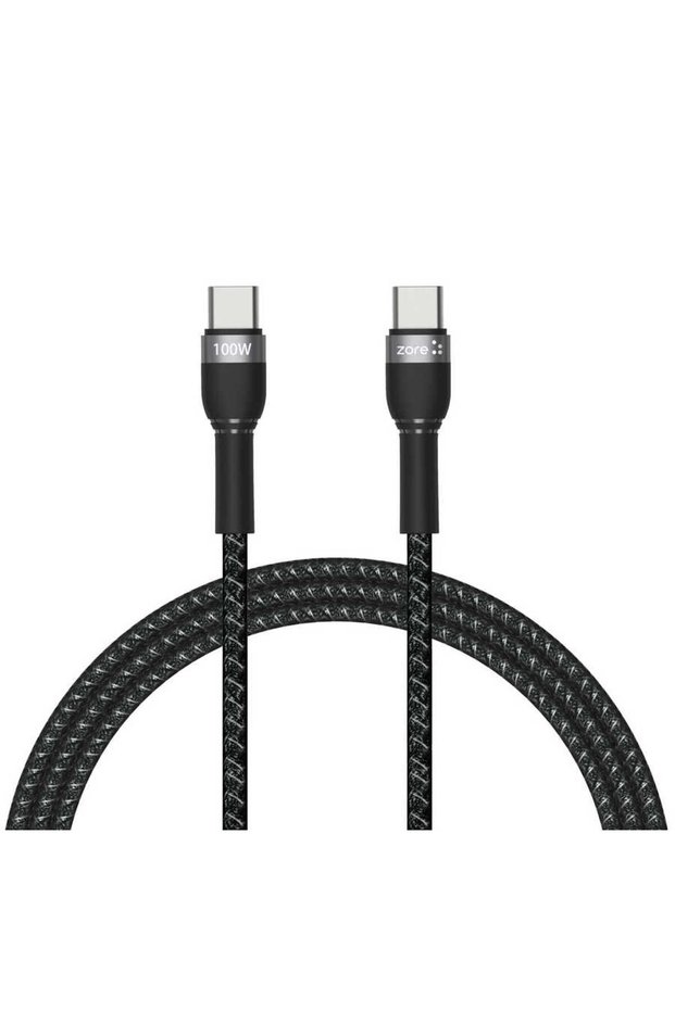 Black Shira Series Type-C to Type-C Pd Cable 1 Meter-Gcmp