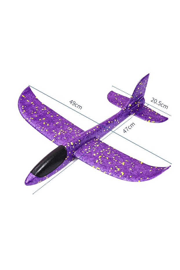 Avion Planor, , Simplu, Din Poliester, 48 Cm, Violet - 3