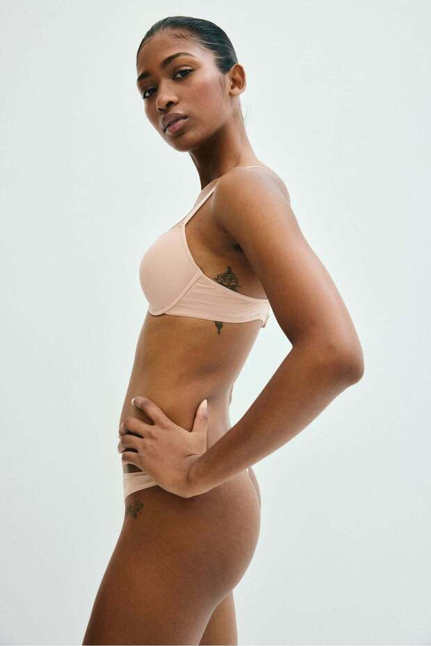 طقم حمالات صدر من الألياف الدقيقة مكون من قطعتين - 3