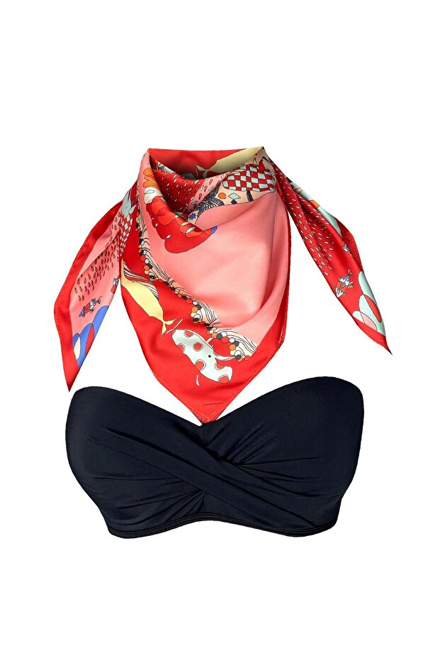 Nil Fular Aqua&Narçiçeği Fular Eşarp - 3