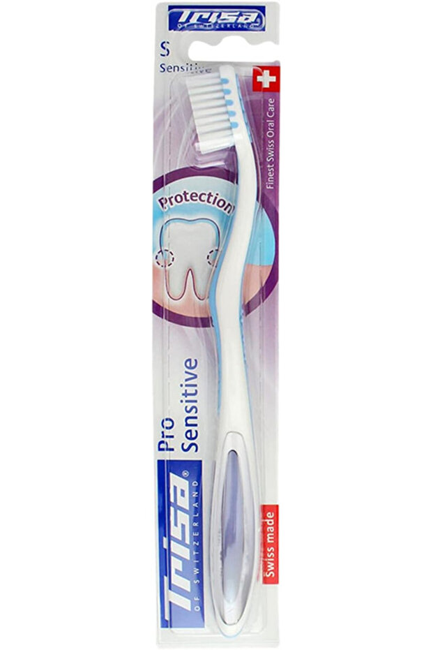 Trisa Pro Sensitive Ultra Soft Toothbrush With Travel Cap