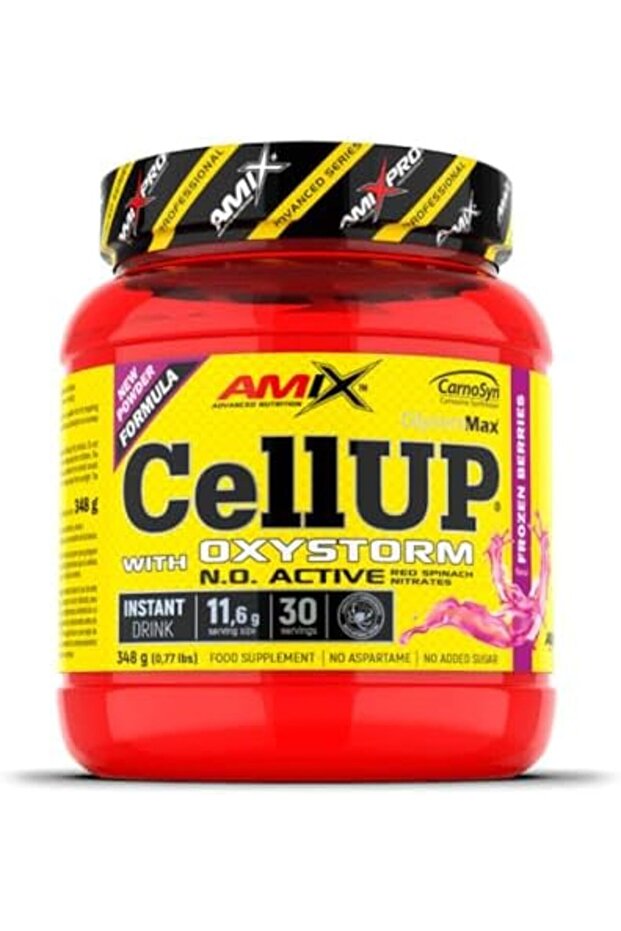 CellUp® with Oxystorm® 348G - Food Supplement - Pre-Workout Formula - Red Fruits Flavor