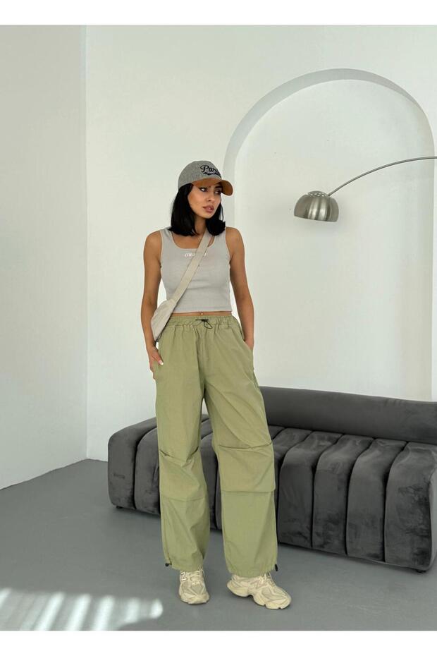 Cagla Diz Nabrano padobranske hlače - 1