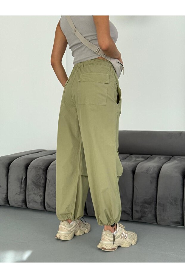 Cagla Diz Nabrano padobranske hlače - 7