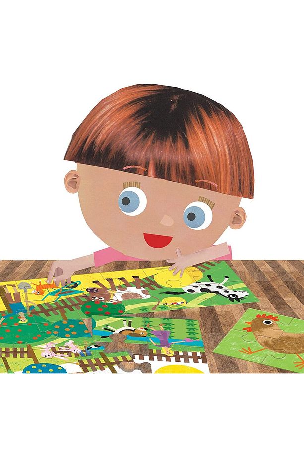 8+1 Çiftliğim Puzzle Büyük Iki Taraflı Parçalı Yapboz 8+1 My Farm Puzzle (2-5 Yaş) - 2