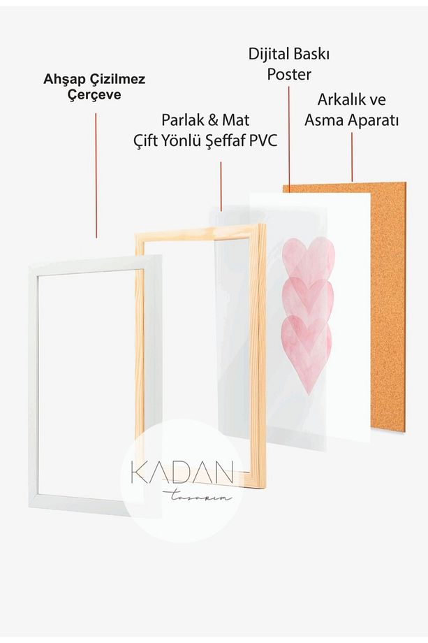 4'lü Bebek Ve Çocuk Odası Tablo "çerçeve" Seti (ZÜRAFA, KAPLAN, FİL, ZEBRA) - 2