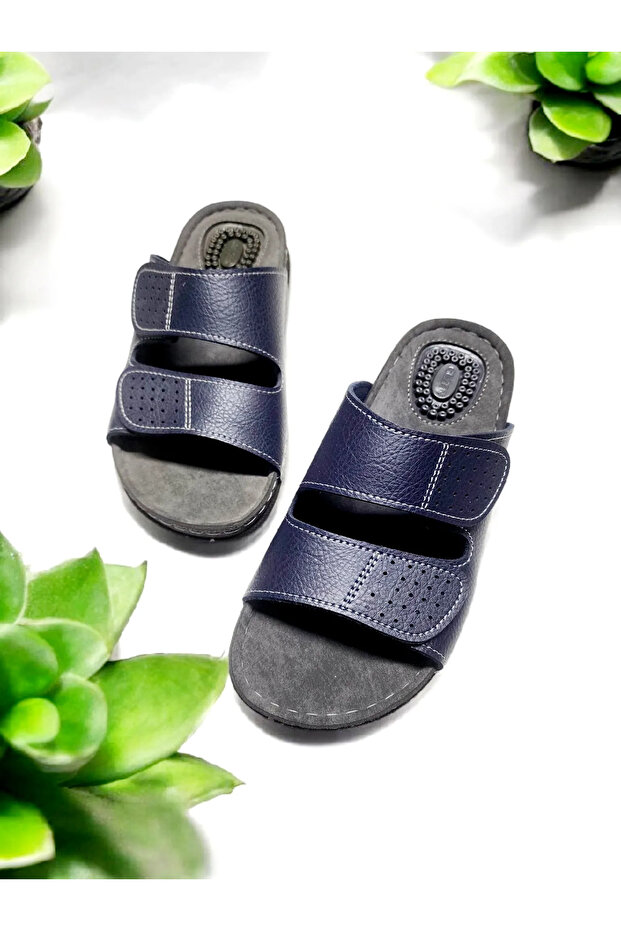 Double Velcro Adjustable Heel Spur Gel Home and Outdoor Slippers