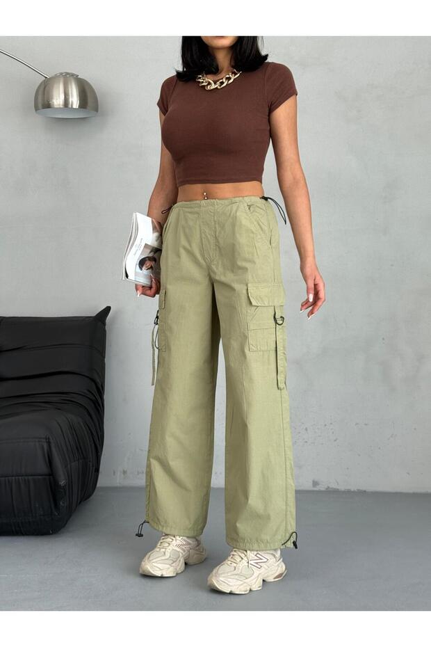 PARAŞÜT KUMAŞ KARGO CEPLİ PANTOLON - 7